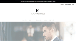 Desktop Screenshot of luxurymenswear.com