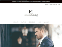 Tablet Screenshot of luxurymenswear.com